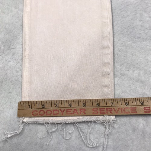 Jean Derry FRANK & EILEEN Mujer 31x27 Avena Ajustado Elastizado Dobladillo Crudo Denim EE. UU. - Imagen 10 de 16