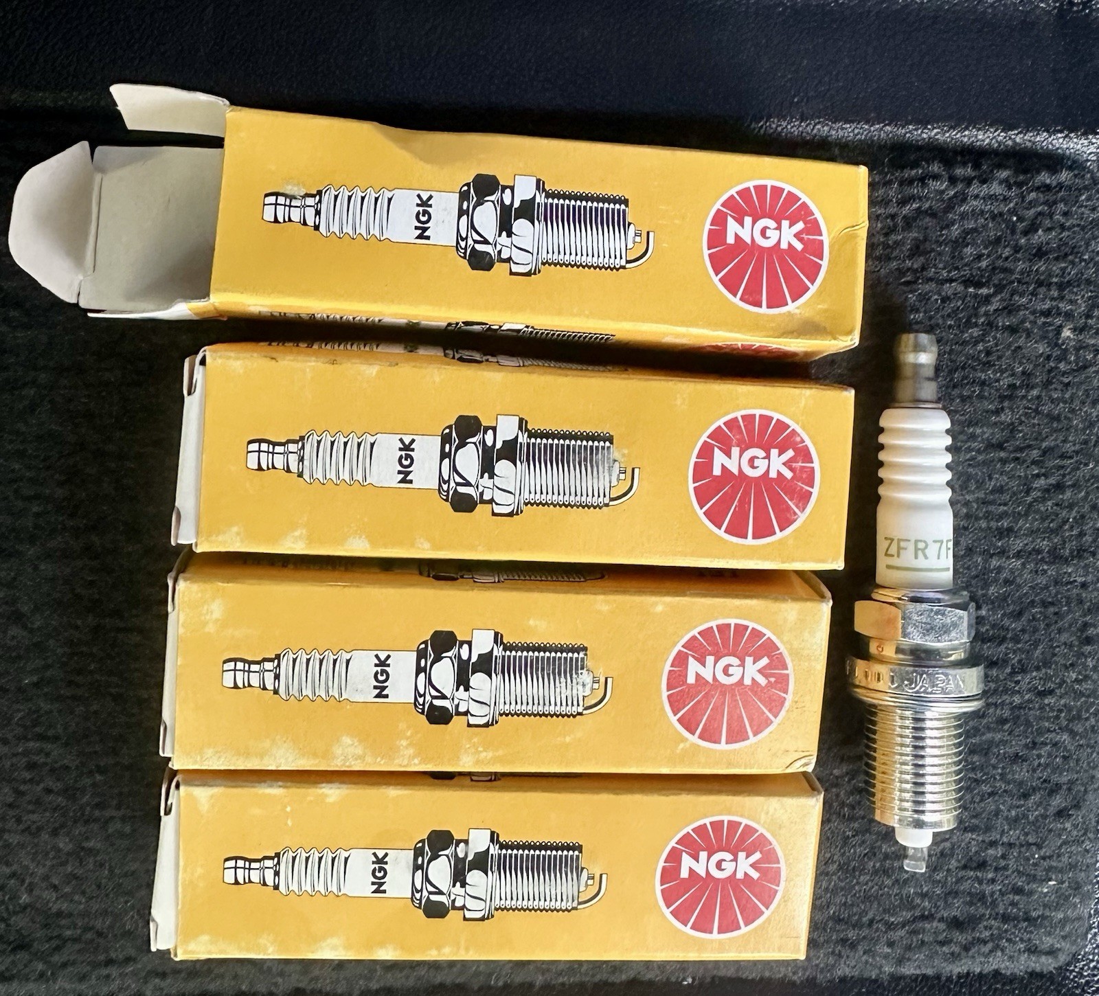 NGK Spark Plugs 5913 Set of 4 New  NGK-ZFR7F
