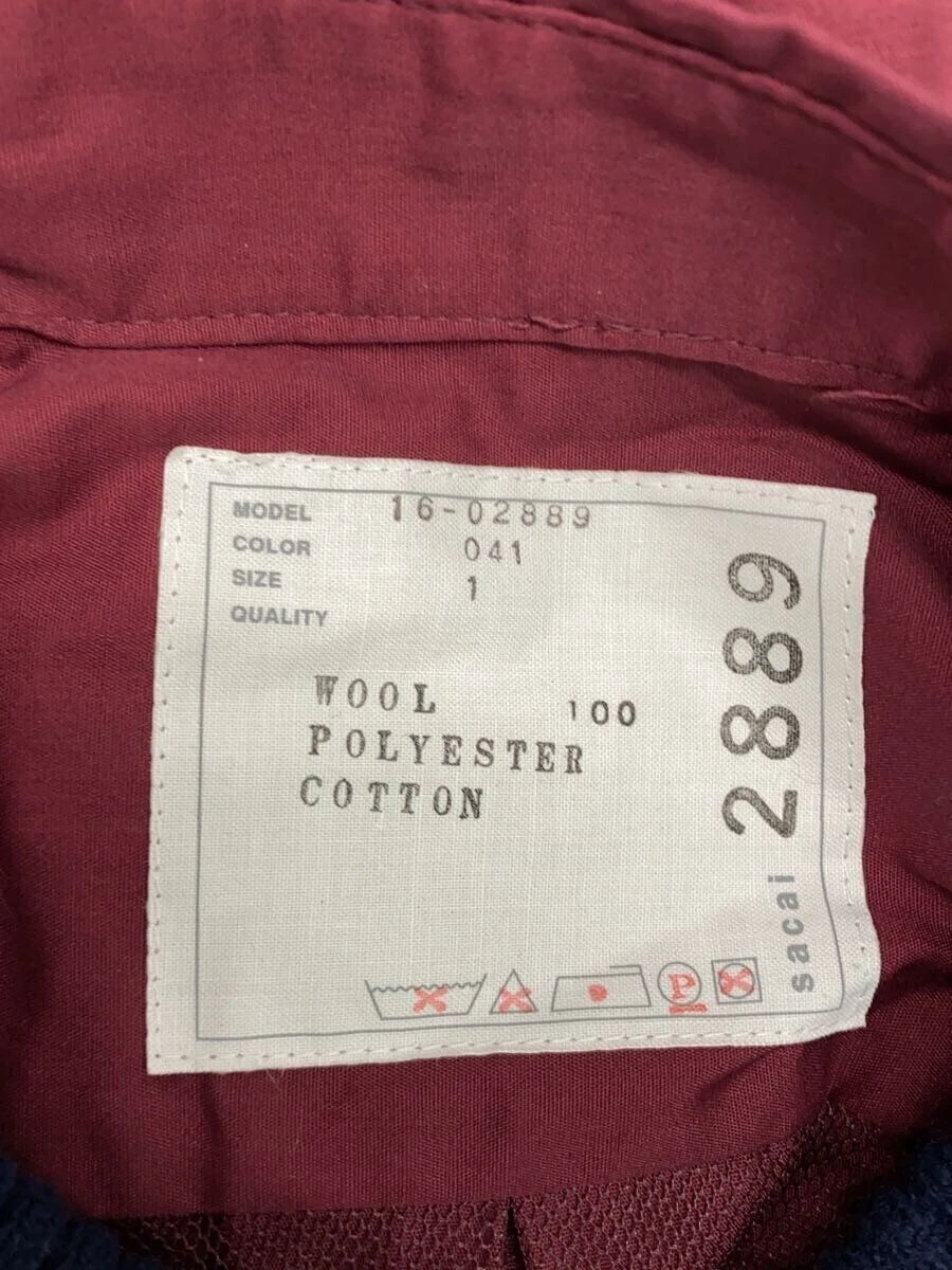 Abito Sacai Altro Manica Lunga 1 Lana Navy 16 02889