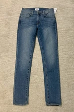 HUDSON men's medium navy blue wash zane skinny winsome jeans, SZ 30, BNWT*