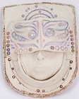 Abstract Face Stoneware Wall Hanging Decor - Terry Pottery Handmade Art c1970s