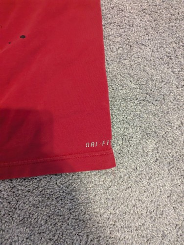 Kobe Bryant Nike Shirt Dri-Fit Red Men’s L Outdoor Basketball Gym Workout #24 - Picture 3 of 10