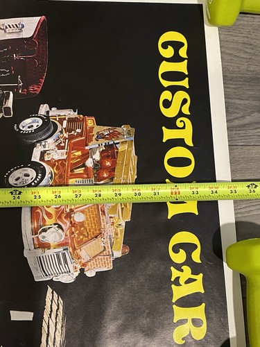 Custom Cars Poster 1970's 23X35” Vintage George Barris USA - Picture 13 of 13