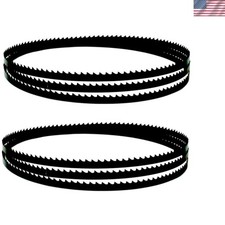 62 Inch x 3/8 Inch 6 TPI Bandsaw Blades for Precision Cutting - 2 Pack