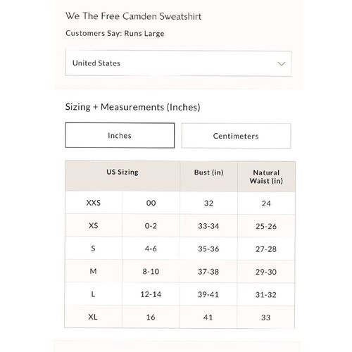 Neu ohne Etikett We the Free Camden Sweatshirt aus Seeglas im Used-Look Größe Large - Bild 9 von 9
