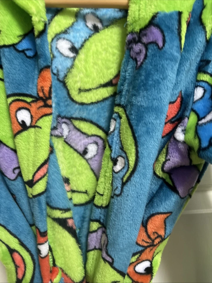 Bata de baño Teenage Mutant Ninja Turtles grande 12/14 pijama con capucha nueva con etiquetas Foto 4 de 4
