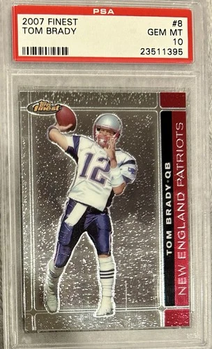 2007 Tom Brady Finest #8 New England Patriots PSA 10