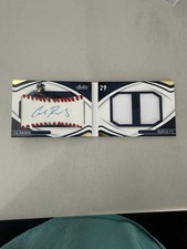 2022 Panini Absolute Rookie Baseball Material Booklet Signatures Cal Raleigh /99