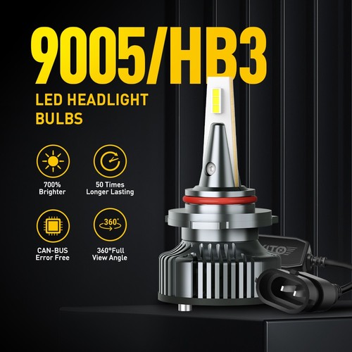 AUXITO Combo 9005 H11 Faro LED Bombilla de haz alto bajo 6500K Super Blanco 32000LM - Imagen 3 de 17