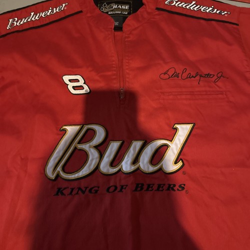 Vintage Dale Earnhardt Jr Bud King Beers Chase Authentics Drivers Line Shirt XL - Picture 3 of 5