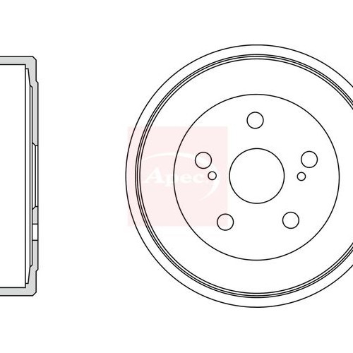 For SUZUKI GRAND VITARA II 2005 on BRAKE DRUM (SINGLE) DRM9988