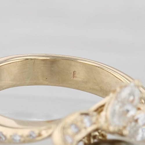 Anello In Oro Giallo 14k Con Diamanti E Perla Nera Coltivata 0.26ctw Taglia 4 - Foto 7 di 11