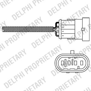 ES20264-12B1 LAMBDA OXYGEN O2 SENSOR RIGHT DELPHI FOR LANCIA Y,KAPPA,LYBRA - Picture 2 of 5