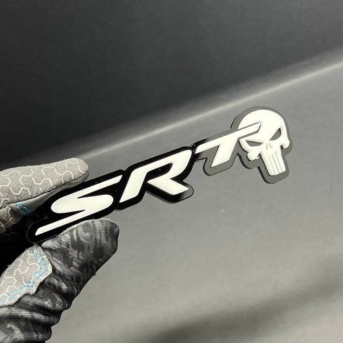 SRT White Punisher Emblems – SRT Side Fender Badges (Set of 2) for SRT Emblem - Bild 7 von 9