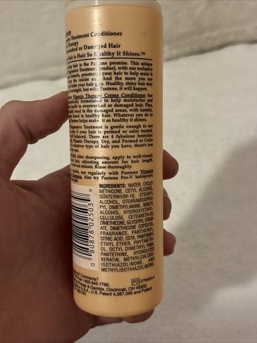 Vintage Pantene Progressive Behandlung Creme Conditioner Vitamintherapie 7oz Neu ohne Verpackung - Bild 4 von 4