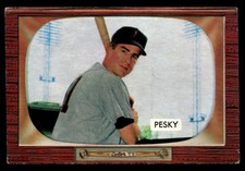 Johnny Pesky 1955 Bowman Card #241 Baltimore Orioles