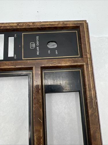 Garniture entourage lunette chauffante tableau de bord radio grain de bois Buick Riviera 1984 1985 - Photo 10/17