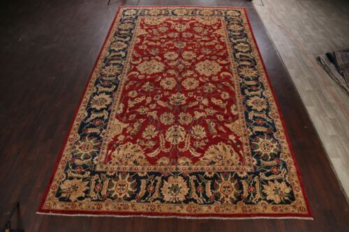 RED Floral Peshawar-Chobi Oriental Area Rug Hand-knotted Over Size Carpet 11x18 - Picture 2 of 12
