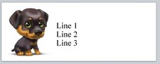Personalized Address Labels Cartoon Dog  (p 854)