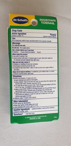 Dr. Scholl's Ingrown Toenail Pain Reliever Gel for Easy Trimming (0.3 Oz 8.5g) - Picture 2 of 3