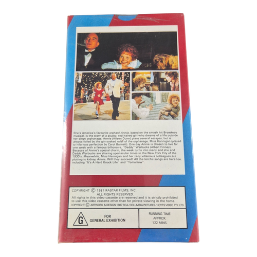 ANNIE (VHS, 1985) Video Cassette - NEW/SEALED - Bild 2 von 3