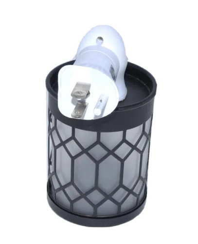 Wax Melt Candle Warmer Plug In Metal Frame Frosted Glass Nightlight Bronze - Picture 6 of 9