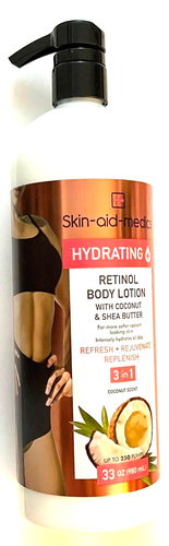 1 Skin-aid-medics Retinol Body Lotion with Coconut & Shea Butter 33 Fl oz 3 in 1 - Picture 4 of 6