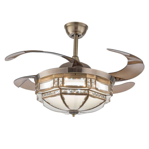 Ceiling Fan Light W/ Remote Control, Ceiling Fan Lamp for Bedroom Kitchen - Picture 12 of 24