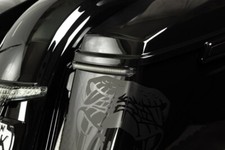 Ciro 40042 Red LED Run/Turn/Brake Bag Blades Lights Harley FLH/T 14-Up