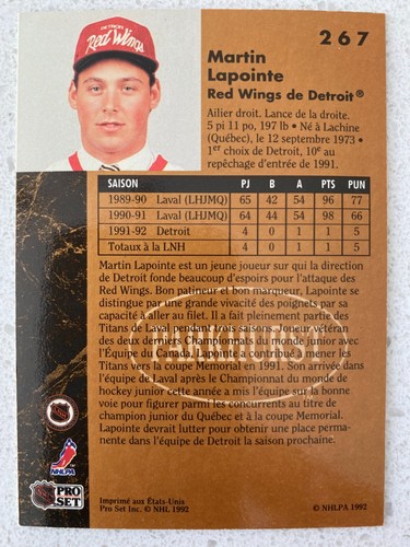( u select cards ) 1991-92 Parkhurst  Français Hockey Singles 226-450* - Picture 83 of 391