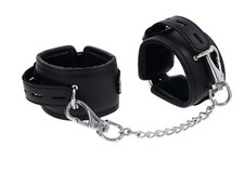 Sportsheets Edge Padded Handcuffs Black - Fetish BDSM Play