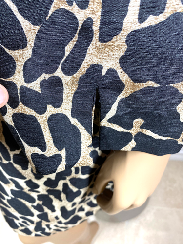 Giorgio Fiorlini Plus Collection Leopard Print Jacket 20 Button Front 3/4 Sleeve - Picture 5 of 10