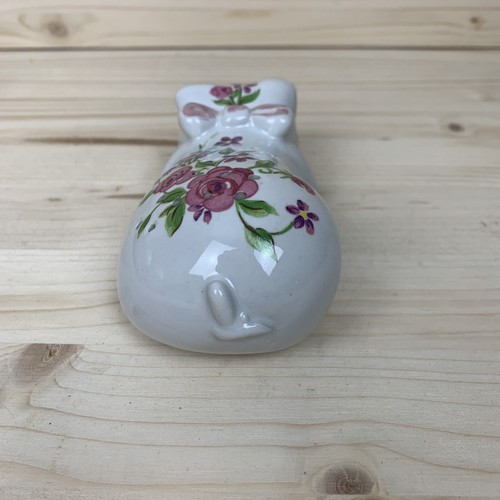 Vintage Avon Pampered Piglet Ceramic Pomander Brazil Ceramic Pig New In Box 1978 - Picture 6 of 11