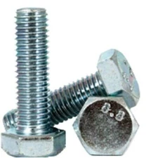 M10-1.5 X 30MM DIN 933 Coarse Hex Cap Screw 8.8 Zinc Plated 700 Pieces