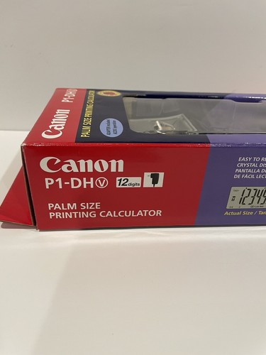 Canon P1-DH V 12-Digit Palm Size Portable Printing Calculator NEW - Picture 10 of 15