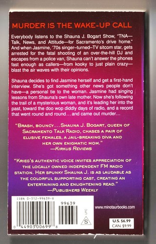 Joyce Krieg SLIP CUE Talk Radio Mystery Paperback Book-Talk Show Host - Picture 2 of 2