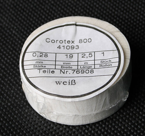 0,32 €/m 10 x 2,5m 0,28x19mm Textilband Gewebeband Isolierband weiß - Bild 1 von 1
