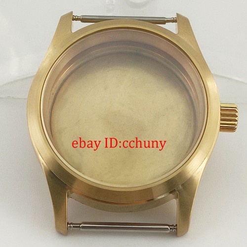 36/39mm oro zafiro caja de reloj sólido/vidrio trasero ajuste movimiento NH35 NH34 PT5000 - Imagen 2 de 9