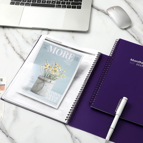 Elegant 2025-2028 Monthly Planner - 3 Years of Organized Planning in Purple - Picture 9 of 10