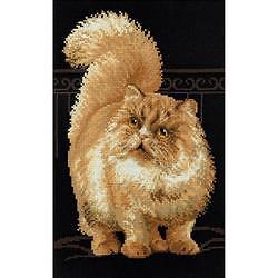 10.25"X15" 10 Count Persian Cat Counted Cross Stitch Kit 10.25"X15" 10 Count Persian Cat Counted Cross Stitch Kit