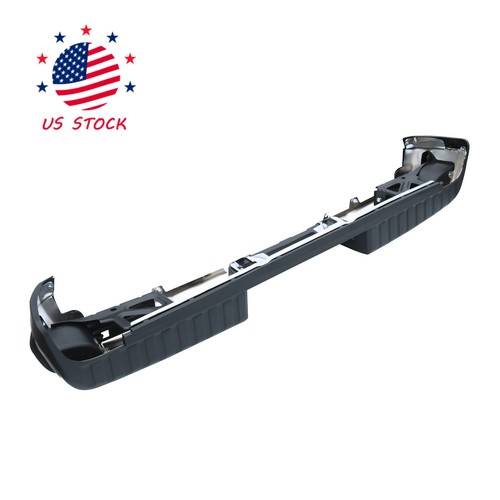 Chrome Rear Step Bumper Assembly For Chevy Silverado GMC Sierra 1500 2014-2018 - Picture 19 of 24