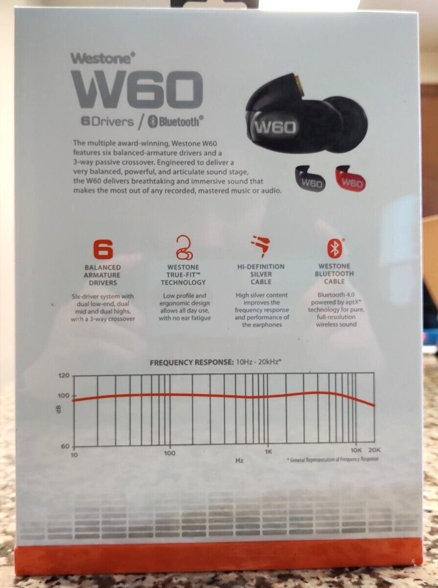 NEW Westone W60 Six-Driver True-Fit Earphones Bluetooth - BLACK | eBay