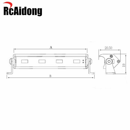 1/10 Lámpara de techo de coche de radiocontrol Barra de luces LED para Axial SCX10 II 90046 D90 Traxxas TRX4 - Imagen 3 de 7