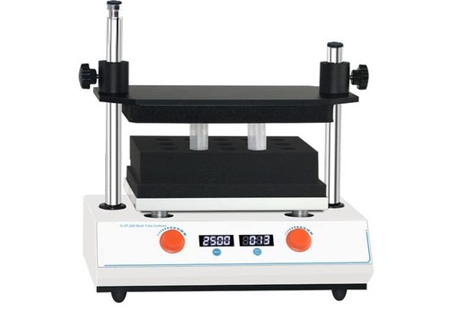 Lab Vortex Mixer Vortexer Shaker Multi Tube Vortex Mixer with Foam Rack 15xφ22mm - Picture 9 of 11