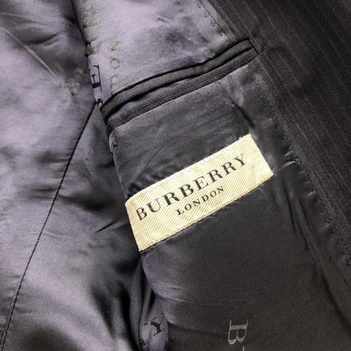 Burberry Wool Pinstripe Two Piece Suit Blazer Jacket - Picture 4 of 7