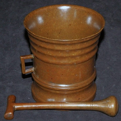 BRONZE MÖRSER BAROCK ORNAMENTE NIEDERLANDE NIEDERRHEIN KRÜCKEN PISTILL 17. JH - Picture 4 of 10