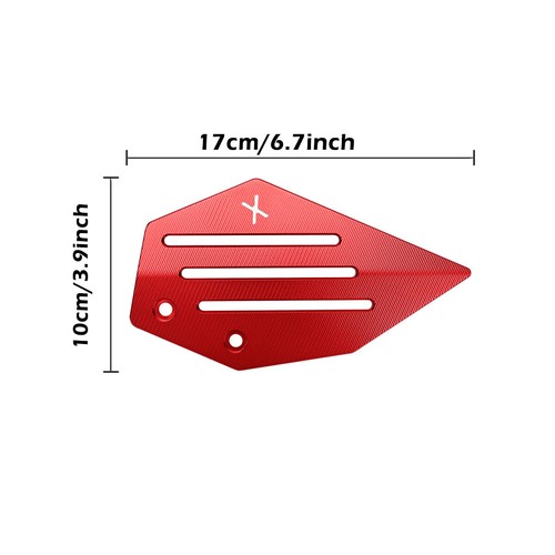 For Ducati Desert X 2022 2023 Rear Brake Master Cylinder Protector Aluminum Red - Foto 6 di 6