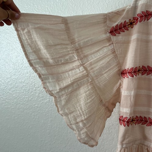 Vestido Anthropologie Ranna Gill Talla XL Lecce Floral Bordado Boho Festival - Imagen 7 de 14