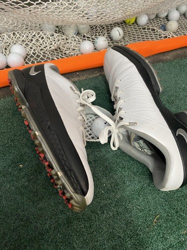 Nike Two Tone Herren Golfschuhe weiß schwarz Gr. 10,5 Medium gebraucht - Bild 8 von 9