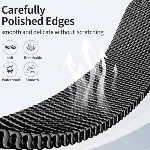 Titanium Milanese Loop Strap For Apple Watch 10 9 8 7 6 SE 44/45/46/49mm Ultra 2 - Picture 6 of 14